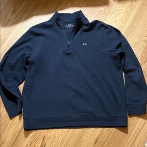 Vineyard Vines Men’s 100% Cotton Navy Blue 1/4 Zip  Pullover size L